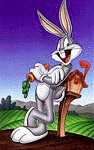Bugs Bunny and carrots