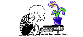 Linus and flower